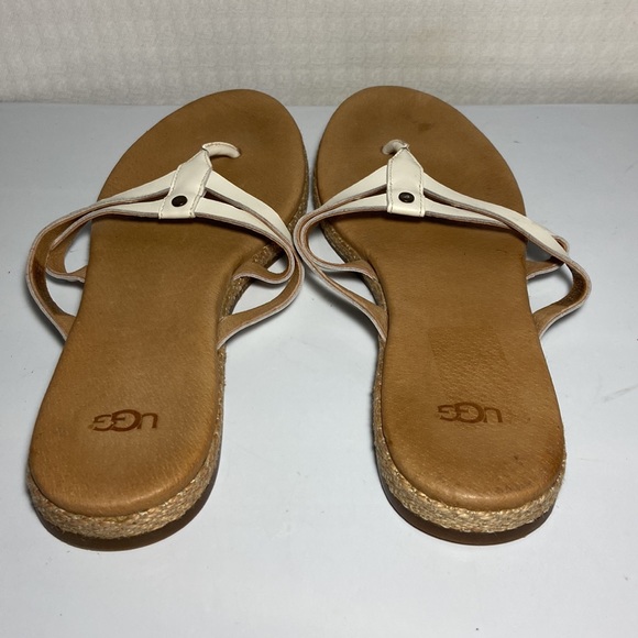 UGG Flip Flop Leather Sandals Women - Picture 5 of 7